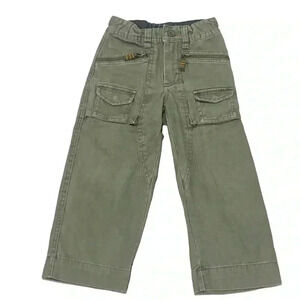 BabyGap Cargo Pants Olive Green Toddler Size 3 Years Adjustable Waist Utility